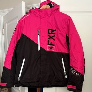 FXR Women's Pink and Black Ski Jacket